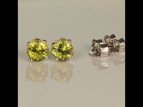 Mali Garnet Earrings yellow 