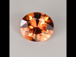 Oval Imperial Zircon Gemstone 4.76cts
