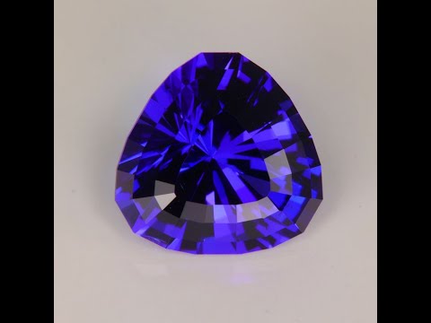 Violet Blue Trilliant Tanzanite Gemstone 6.20cts