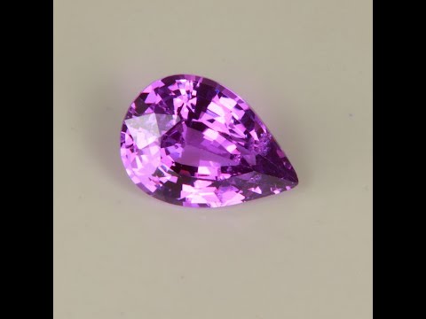Pear Shape Purple Sapphire Gemstone 1.25cts