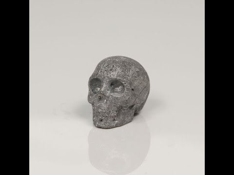 8.78g Gibion Meteorite Skull Carving