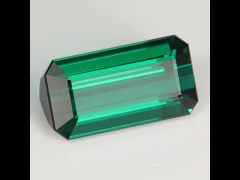 Blue Green Emerald Cut Tourmaline Gemstone 21.25 Carats