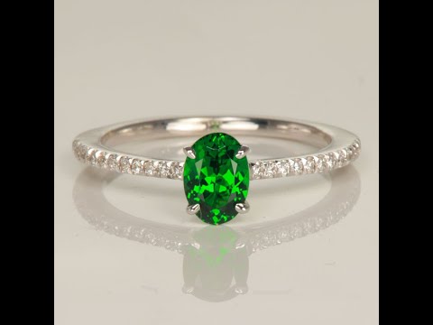 Custom Yellow Gold Tsavorite Engagement Ring | Exquisite Jewelry for Every  Occasion | FWCJ