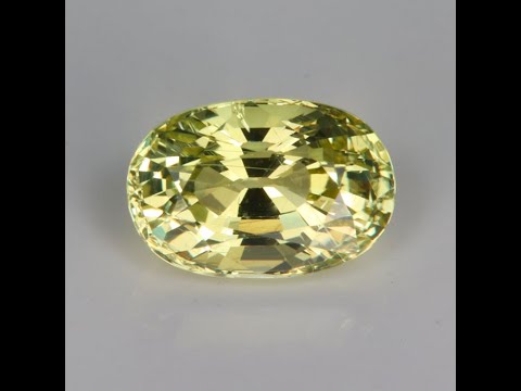 Oval Fancy Green/Yellow Tanzanite Gemstone 3.02cts