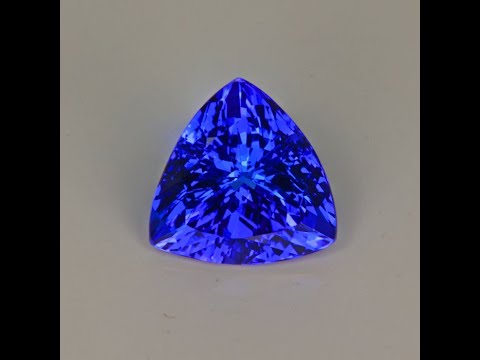 Violet Blue Trilliant Tanzanite Gemstone 4.56cts