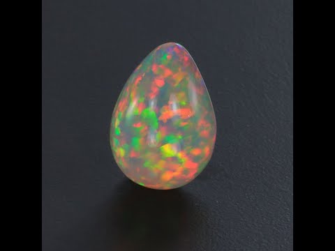 Exquisite Pear Shape Cabochon Welo Opal Gemstone 8.11 Carats