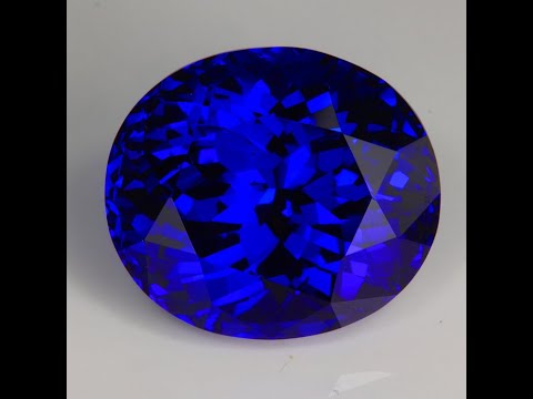 Violet Blue Oval Tanzanite Gemstone 77.02cts