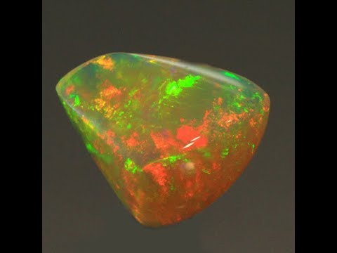 Rainbow Color Shield Welo Opal Gemstone 8.58 Carats
