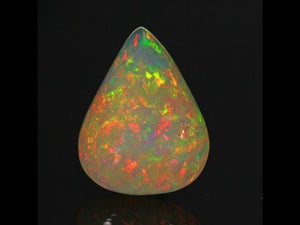 Vivid Colors Pear Shaped Cabochon Welo Opal Gemstone 8.30 Carats