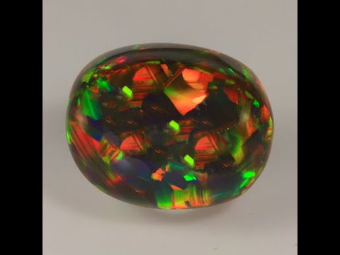 (ON HOLD BRD) Oval Black Cabochon Opal Gemstones 19.13cts