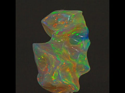 Freeform Carved Welo Opal Gemstone 26.20 Carats