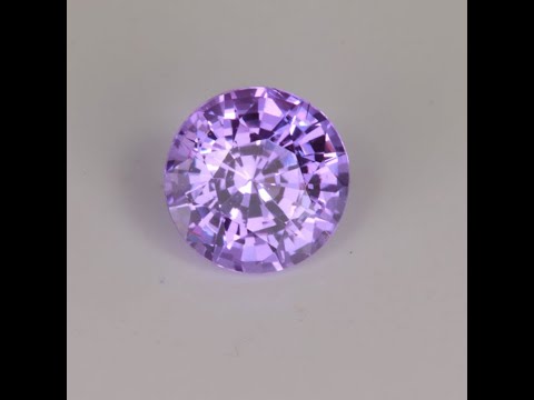 Purple Round Brilliant Cut Sapphire Gemstone 1.09cts