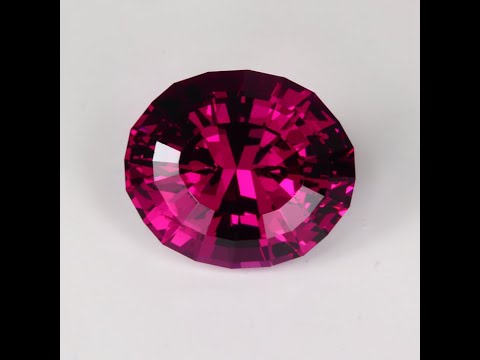 Stepped Oval Rhodolite Garnet Gemstone 8.30cts