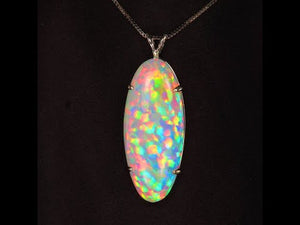 Opal Necklace Ethiopia Fire Opals Hearts