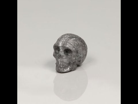 6.85g Etched Iron Meteorite Skull Carving*