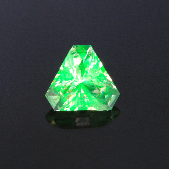 Green Triangle Cut Hyalite Opal Gemstone 1.20 Carats