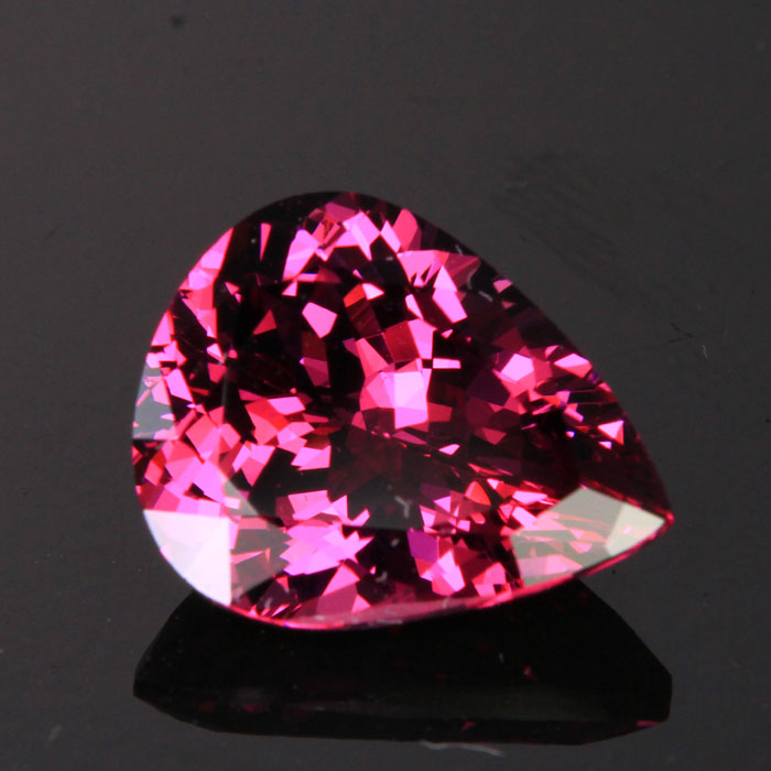 Purplish Pink Pear Shaped Mahenge Garnet 6.42 Carats