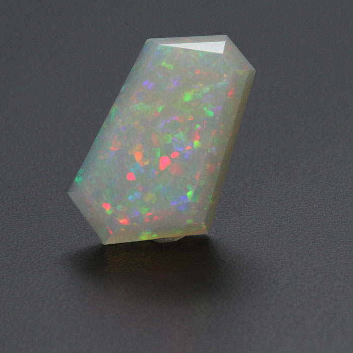 Freeform faceted Welo Opal