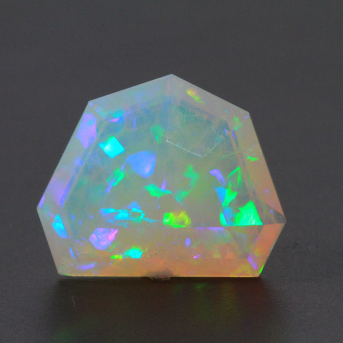 Faceted Shield Welo Opal