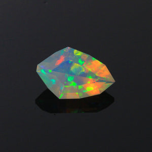Faceted Shield Welo Opal Gemstone 2.37 Carats
