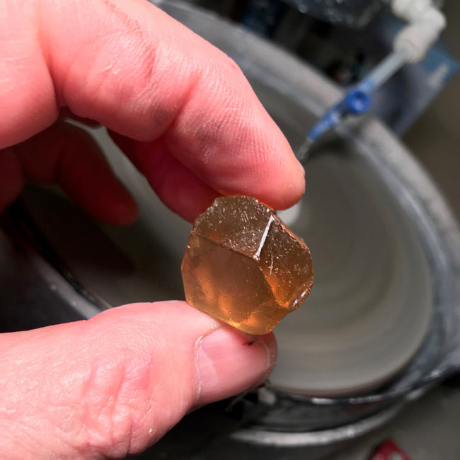 Golden Yellow Shield Scapolite 40.42 Carats