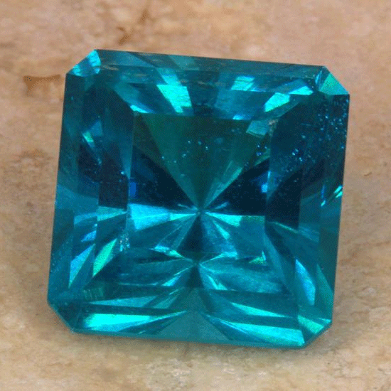 square apatite gemstone