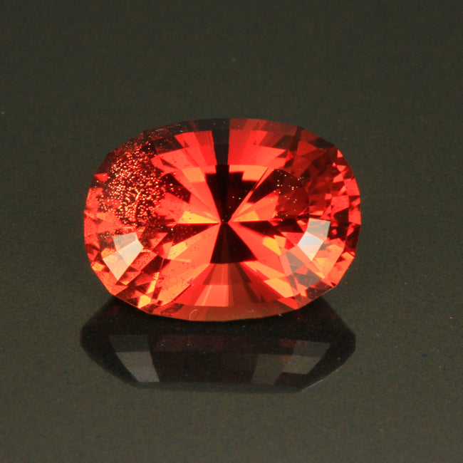Orange Oval Oregon Sunstone Gemstone 7.85 Carats