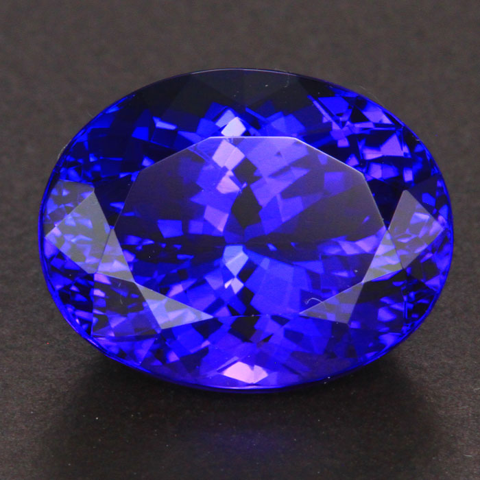Violet Blue Oval Tanzanite Gemstone 6.75 Carats