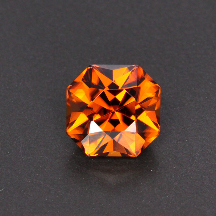 Orange Square Mixed Cut Zircon Gemstone 6.01 Carats