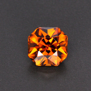 Orange Square Mixed Cut Zircon Gemstone 6.01 Carats